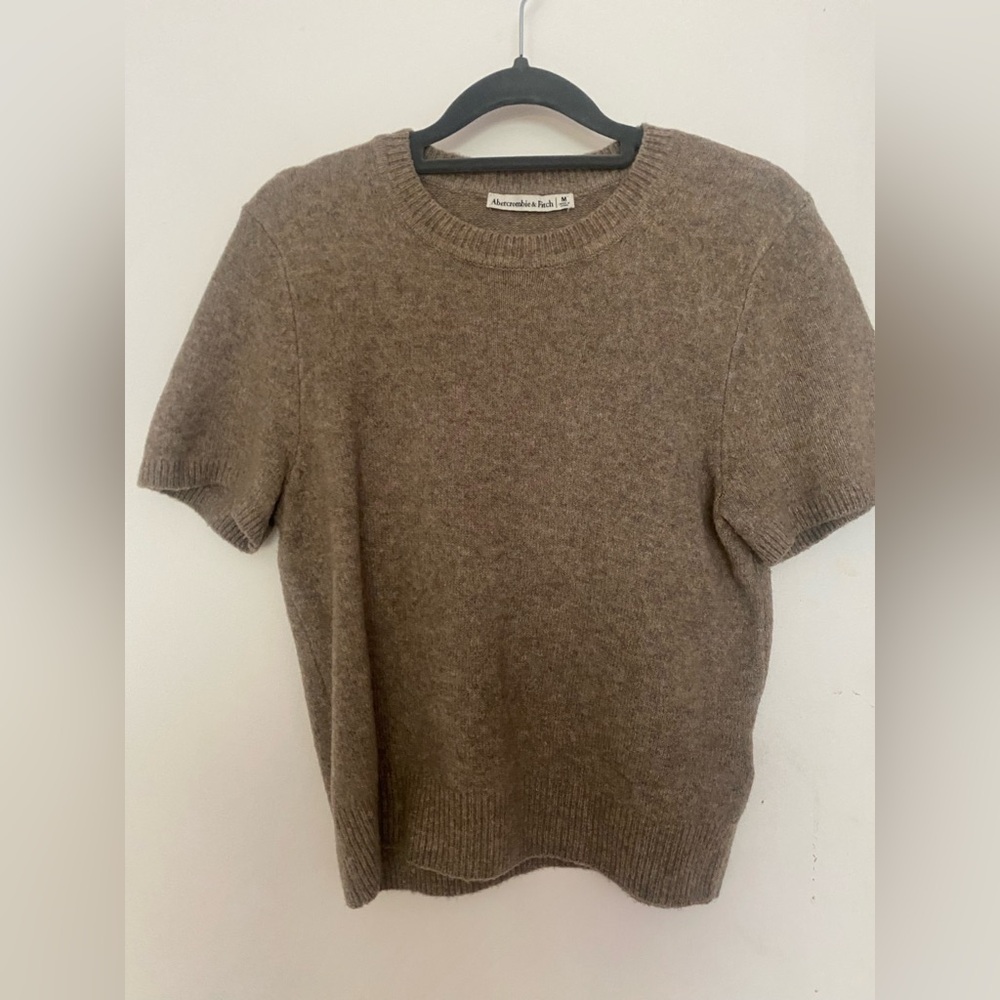 Abercrombie & Fitch Brown Crewneck Sweater